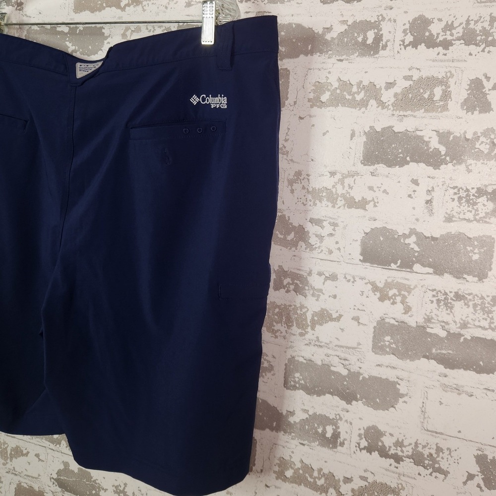 Columbia PFG Shorts Mens 42 Blue Performance Fishing Golf Outdoor Active Casual - Picture 9 of 11